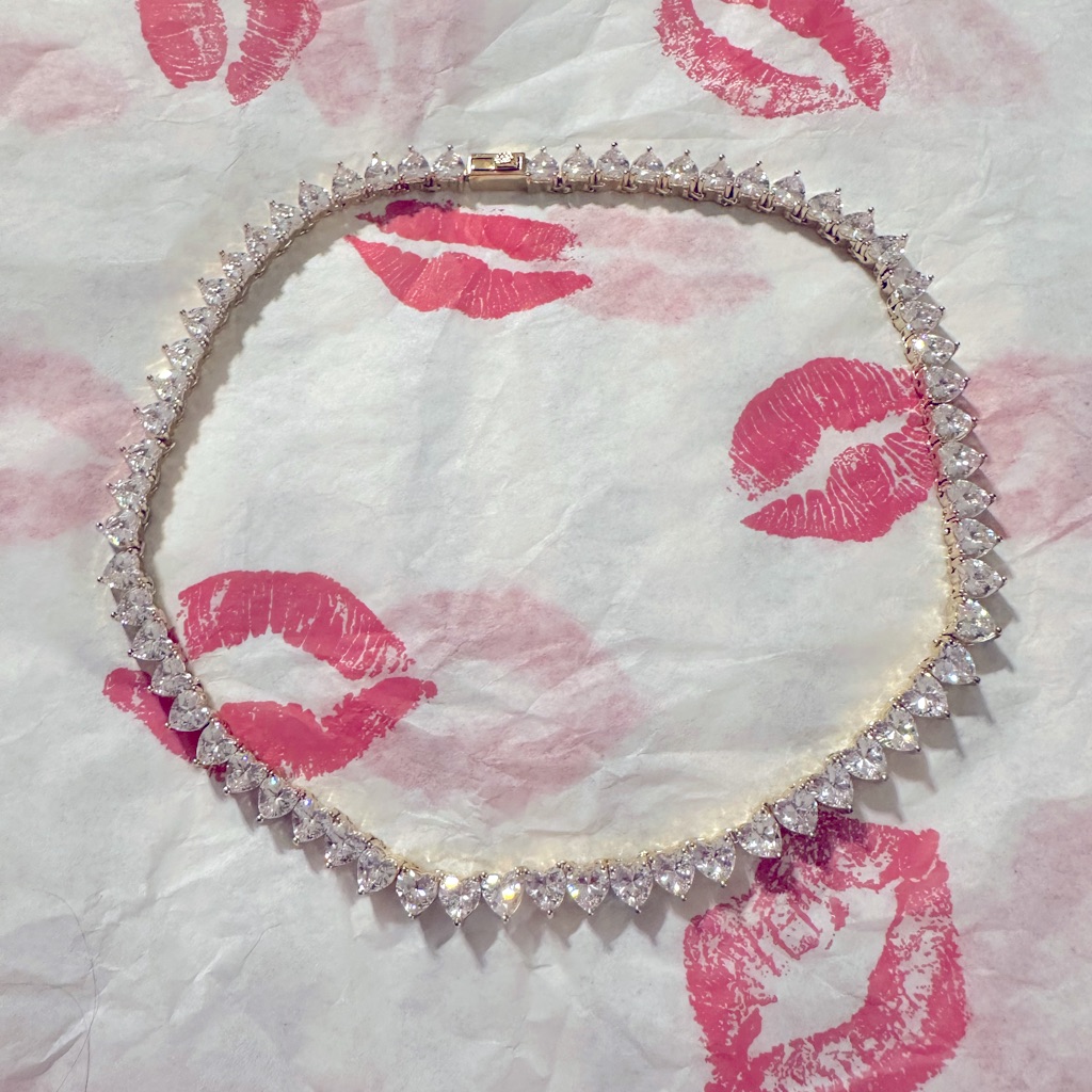 Crystal Heart Necklace 20$